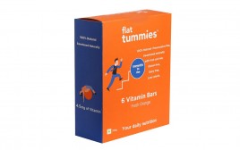 Flat Tummies 6 Vitamin Bars, Fresh Orange   Box  210 grams